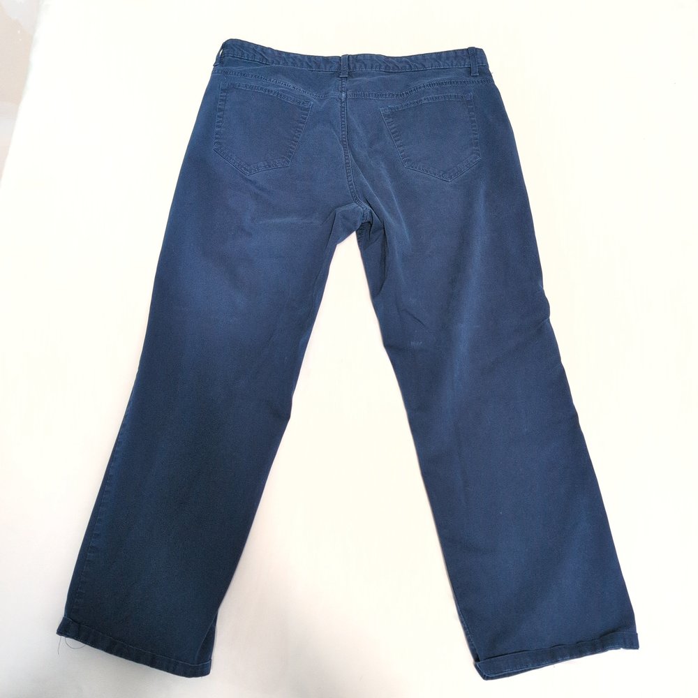 Crown & Ivy Men's Blue Chino Pants 38x30‎ - Picture 3 of 10
